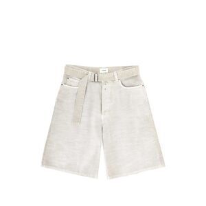 Haikure Men Belted Denim Shorts